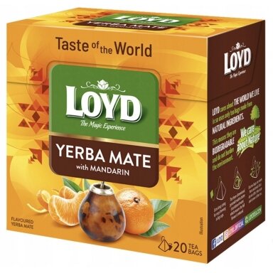 Arbata LOYD Yerba Mate&Mandarine 20x1,7g Arbata LOYD Yerba Mate&Mandarine 20x1,7g