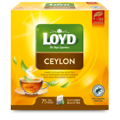 Aromatizuota juodoji arbata LOYD Ceylon, 75 x 2g Aromatizuota juodoji arbata LOYD Ceylon, 75 x 2g