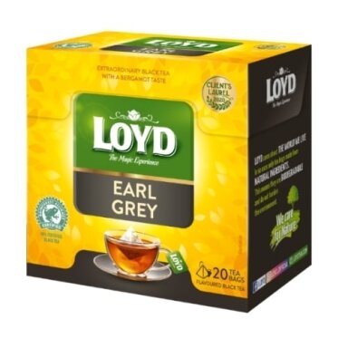 Aromatizuota juodoji arbata LOYD Earl Grey, 20 x 2g Aromatizuota juodoji arbata LOYD Earl Grey, 20 x 2g