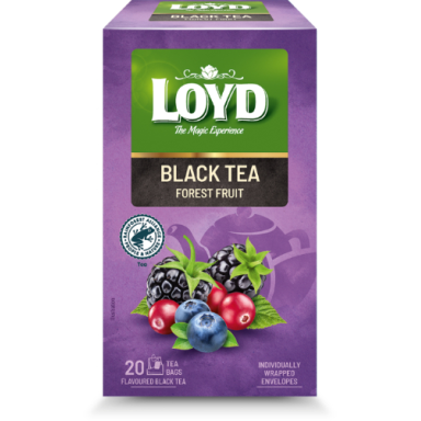 Aromatizuota juodoji arbata LOYD, miško uogų skonio, 20 x 1.7g