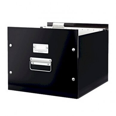 Archyvavimo dėžė LEITZ, sudedama, kartotekiniams vokams, 285 x 357 x 367 mm, juoda 2