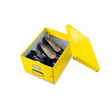 Archyvavimo dėžė LEITZ WOW, sudedama, A4, 200 x 281 x 370 mm, geltona sp. 2