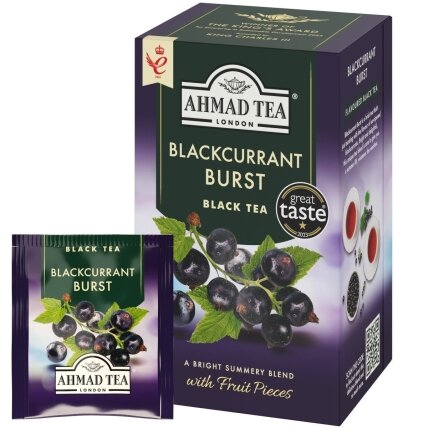 Arbata AHMAD ALU FRUIT BLACKCURRANT TEA, 20 vokelių su siūlu po 2 g Arbata AHMAD ALU FRUIT BLACKCURRANT TEA, 20 vokelių su siūlu po 2 g