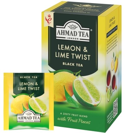 Arbata AHMAD ALU LEMON&LIME, 20 vokelių su siūlu po 2 g Arbata AHMAD ALU LEMON&LIME, 20 vokelių su siūlu po 2 g