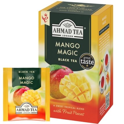 Arbata AHMAD ALU MANGO, vokeliuose 20 vnt po 2 g Arbata AHMAD ALU MANGO, vokeliuose 20 vnt po 2 g