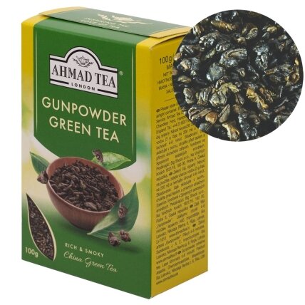 Arbata AHMAD GUNPOWDER 100 gr, žalia Arbata AHMAD GUNPOWDER 100 gr, žalia