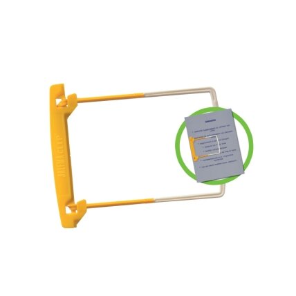 Archyvinės įsegėlės JALEMA CLIP, 5 cm, (pak. -100 vnt.) geltonos - baltos Archyvinės įsegėlės JALEMA CLIP, 5 cm, (pak. -100 vnt.) geltonos - baltos