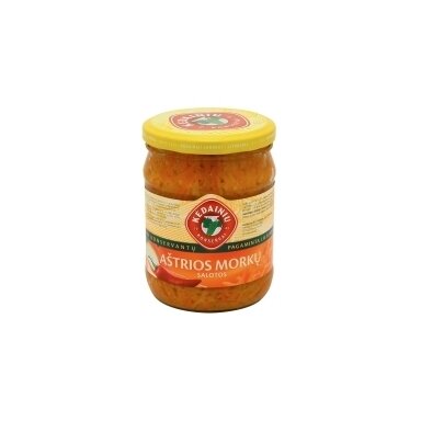 Aštrios morkų salotos KĖDAINIŲ, 0,5/480 g