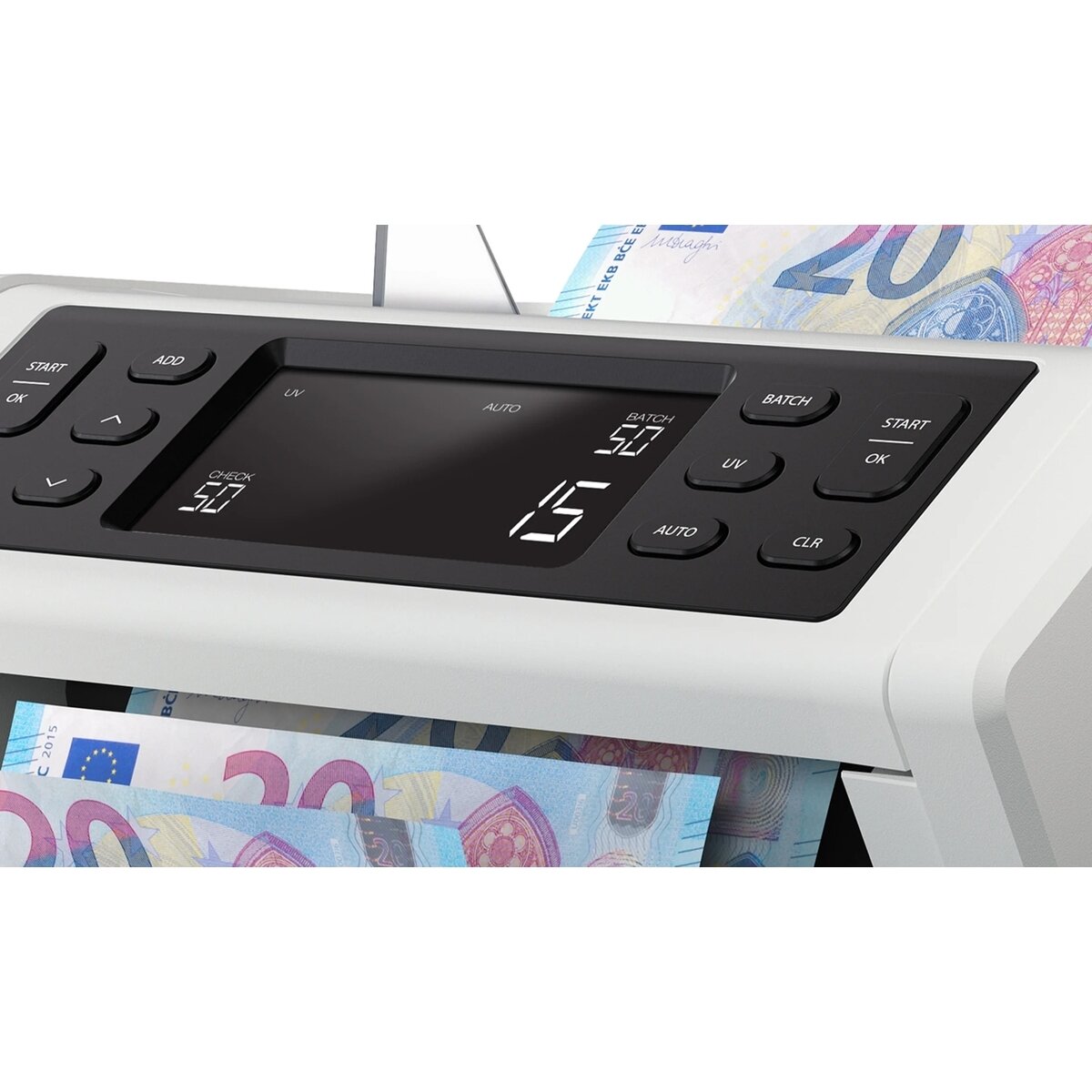 Automatinis pinigų skaičiavimo ir tikrinimo aparatas UV SAFESCAN 2210 EU (G2), pilka 1 Automatinis pinigų skaičiavimo ir tikrinimo aparatas UV SAFESCAN 2210 EU (G2), pilka 1