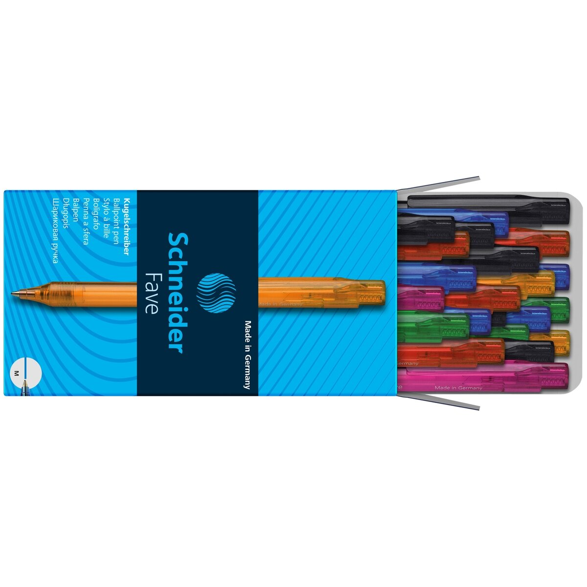 Automatinis tušinukas SCHNEIDER FAVE, 1.0 mm., mėlynas tušas