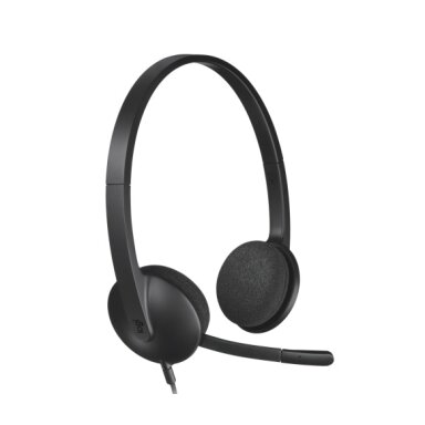 Ausinės Logitech H340 USB (981-000475), juodos Ausinės Logitech H340 USB (981-000475), juodos