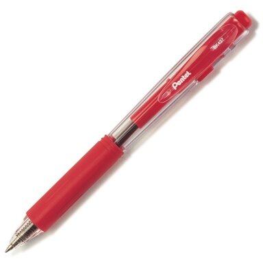 Automatinis tušinukas PENTEL BK437, 0.7 mm., raudona Automatinis tušinukas PENTEL BK437, 0.7 mm., raudona