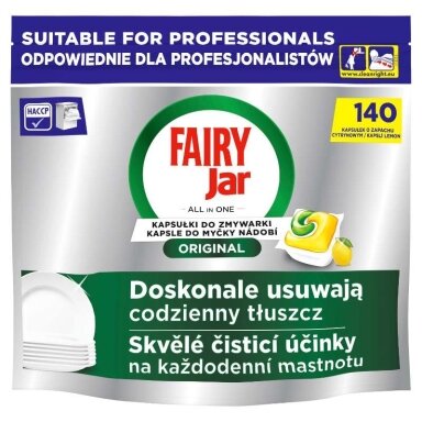 Automatinių indaplovių kapsulės FAIRY All in One PRO, 140 vnt. Automatinių indaplovių kapsulės FAIRY All in One PRO, 140 vnt.