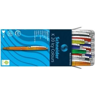 Automatinis tušinukas SCHNEIDER K20 ICY COLOURS, 1,0 mm. 2