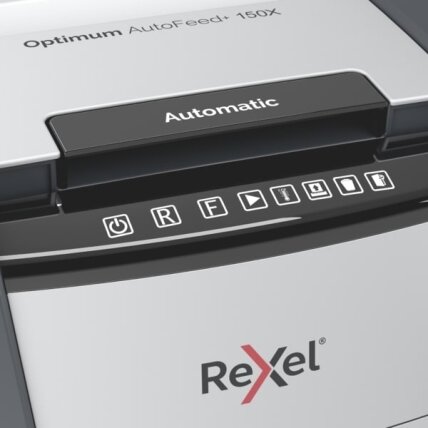 Automatinis dokumentų naikiklis Rexel Optimum Autofeed 150X, 4x28mm, P4, 44l 4