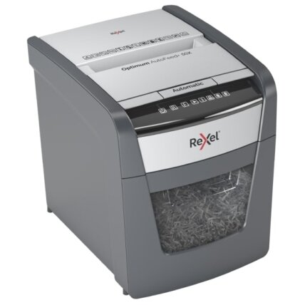 Automatinis dokumentų naikiklis Rexel Optimum Autofeed 50X, 4x28mm, P4, 20l 2
