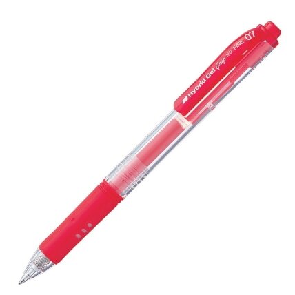 Automatinis rašiklis PENTEL HYBRID GEL GRIP K157, 0,7 mm., raudona Automatinis rašiklis PENTEL HYBRID GEL GRIP K157, 0,7 mm., raudona