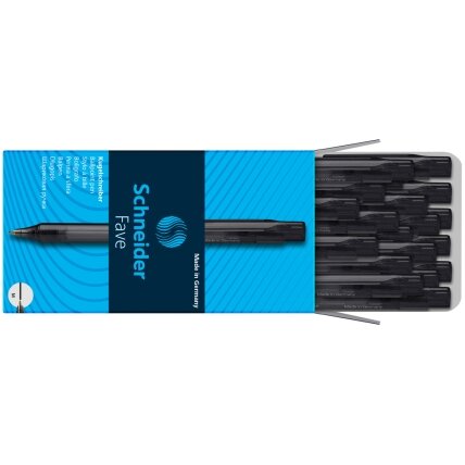 Automatinis tušinukas SCHNEIDER FAVE, 1.0 mm., juodas tušas 2