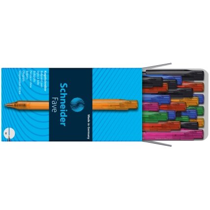 Automatinis tušinukas SCHNEIDER FAVE, 1.0 mm., mėlynas tušas