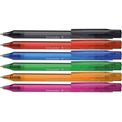 Automatinis tušinukas SCHNEIDER FAVE, 1.0 mm., mėlynas tušas 1