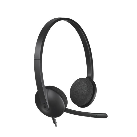 Ausinės Logitech H340 USB (981-000475), juodos Ausinės Logitech H340 USB (981-000475), juodos