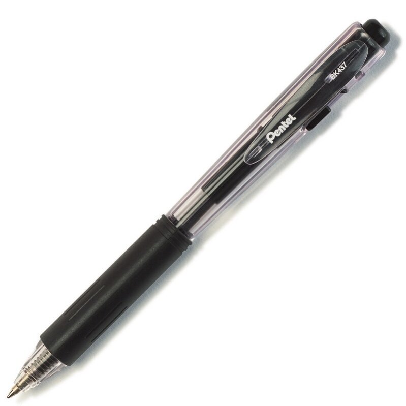 Automatinis tušinukas PENTEL BK437, 0.7 mm., juoda Automatinis tušinukas PENTEL BK437, 0.7 mm., juoda