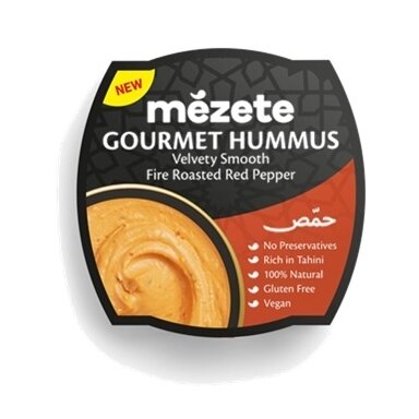 Avinžirnių užtepas MEZETE, su raudonąja paprika, 215 g