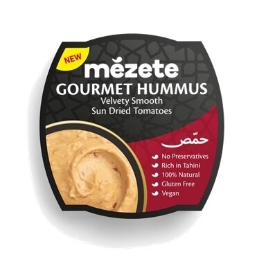 Avinžirnių užtepas MEZETE, su saulėje džiovintais pomidorais, 215 g