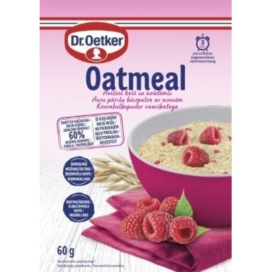Avižinė košė DR.OETKER su avietėmis, 60g