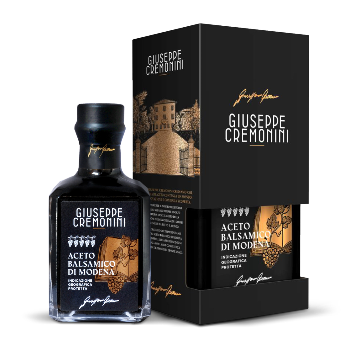 Balzaminis Modenos actas GIUSEPPE CREMONINI,5 vynuogių, su dėžute, 250 ml