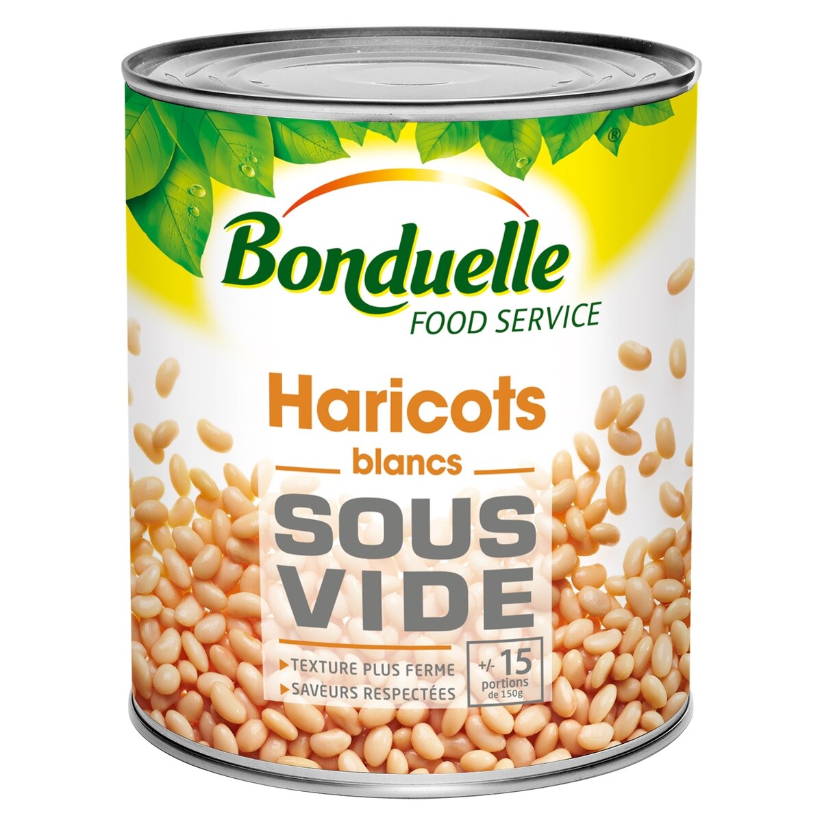 Baltos pupelės BONDUELLE, vakume, 2,75 / 2,35 kg