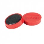Baltosios lentos magnetai Nobo, 32mm, 10 vnt., raudonos spalvos