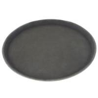 Barmeno padėklas, neslystantis, juodas, D 27 cm, 1 vnt