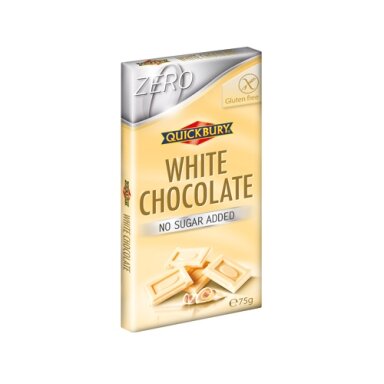Baltasis šokoladas, be pridėtinio cukraus, 75 g