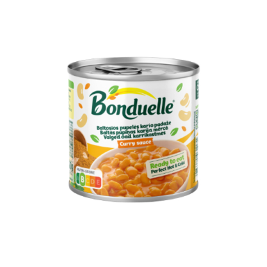 Baltosios pupelės kario padaže BONDUELLE, 430 g