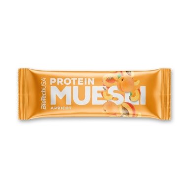Baltyminis batonėlis BioTechUSA Muesli Bar, su abrikosais, 30 g Baltyminis batonėlis BioTechUSA Muesli Bar, su abrikosais, 30 g