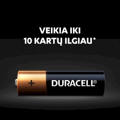 Baterija DURACELL AA, LR06, 4 vnt. 2