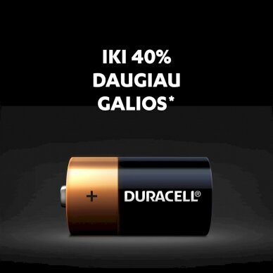 Baterijos DURACELL C, LR14, 2vnt 2