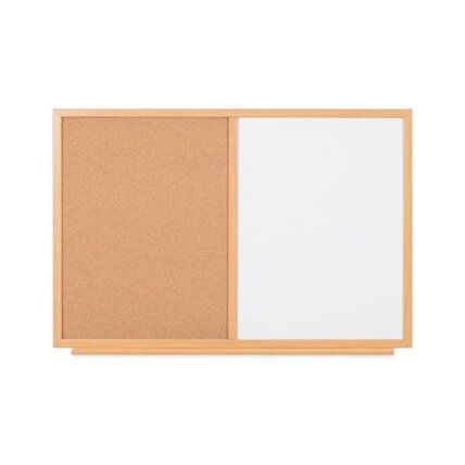 Baltoji magnetinė ir kamštinė lenta BI-OFFICE EARTH Combo 120x90, ąžuolo rėmas Baltoji magnetinė ir kamštinė lenta BI-OFFICE EARTH Combo 120x90, ąžuolo rėmas