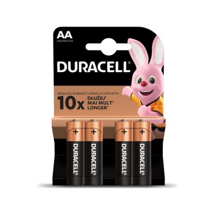 Baterija DURACELL AA, LR06, 4 vnt. Baterija DURACELL AA, LR06, 4 vnt.