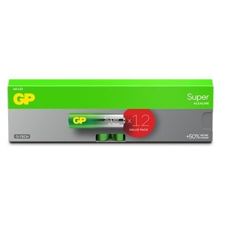 Baterija GP SUPER LR6 (AA) B12 , 12 vnt. Baterija GP SUPER LR6 (AA) B12 , 12 vnt.