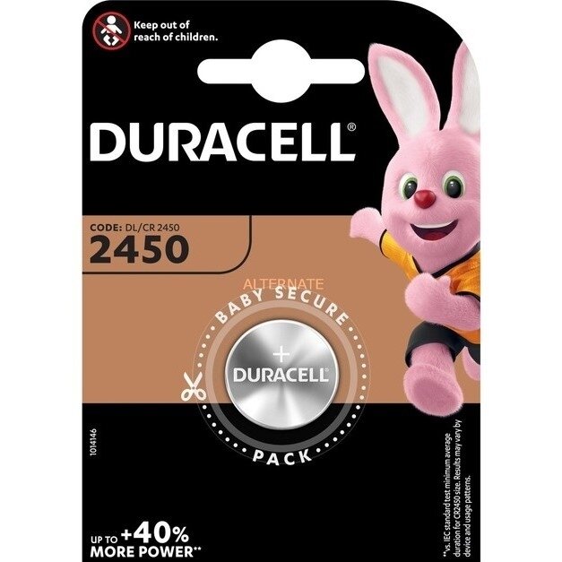 Baterijos DURACELL 2450, 1vnt Baterijos DURACELL 2450, 1vnt
