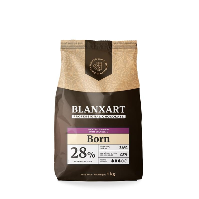 Baltasis šokoladas BLANXART, Born, 1 kg Baltasis šokoladas BLANXART, Born, 1 kg