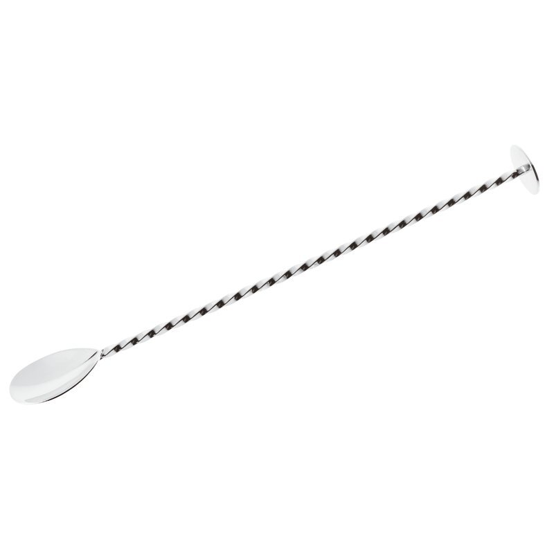 Baro šaukštas, su grūstuku, nerūdijantis plienas, L 27 cm, vnt