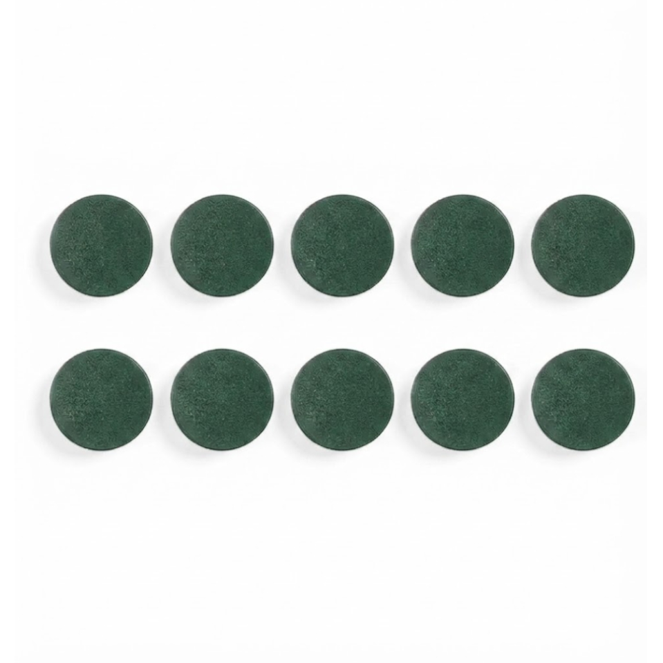 Baltosios lentos magnetai BI-OFFICE 30 mm, 10 vnt., ypač stiprūs, žalia sp. Baltosios lentos magnetai BI-OFFICE 30 mm, 10 vnt., ypač stiprūs, žalia sp.