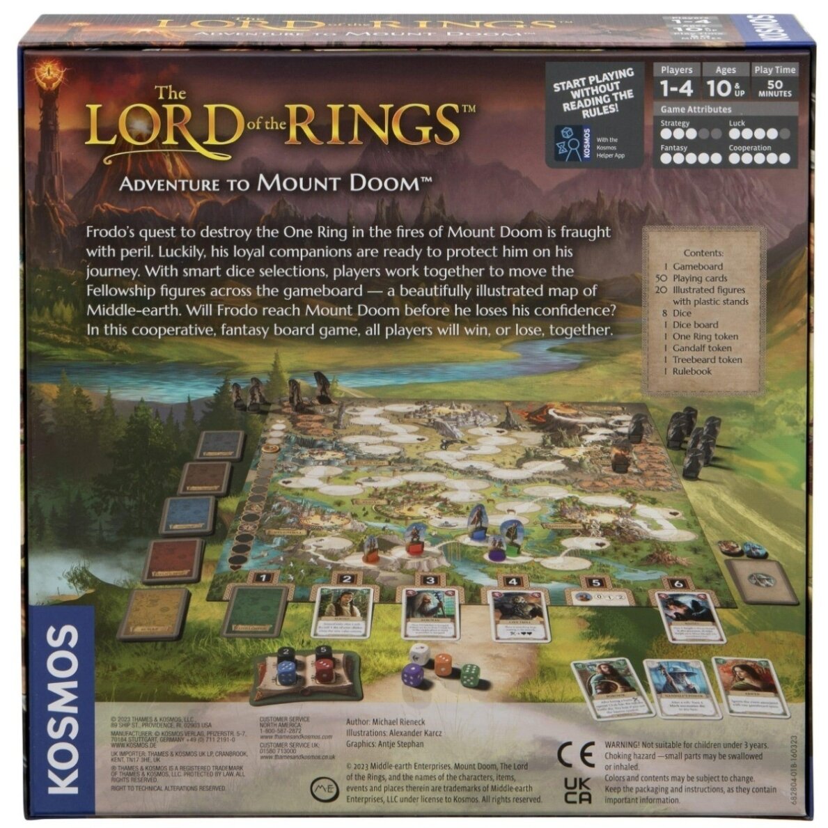 Bendradarbiavimo stalo žaidimas THE LORD OF THE RINGS: Adventure to Mount Doom 4 Bendradarbiavimo stalo žaidimas THE LORD OF THE RINGS: Adventure to Mount Doom 4