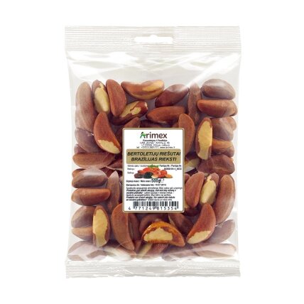 Bertoletijų riešutai ARIMEX, 500 g Bertoletijų riešutai ARIMEX, 500 g