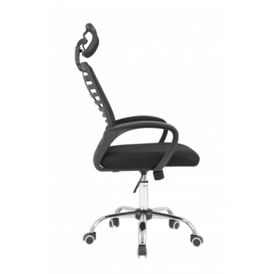 Biuro kėdė su aukšta nugaros atrama juoda 1