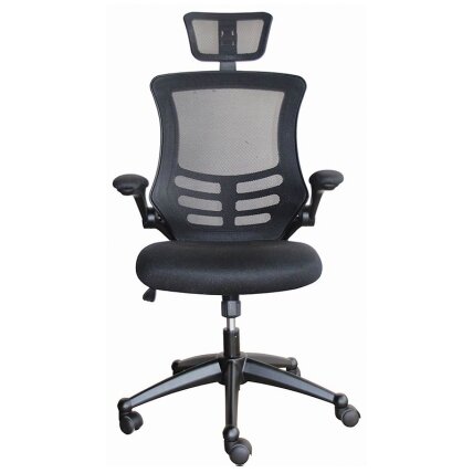 Biuro kėdė OFFICE4YOU RAGUSA, su porankiais, juoda sp. Biuro kėdė OFFICE4YOU RAGUSA, su porankiais, juoda sp.