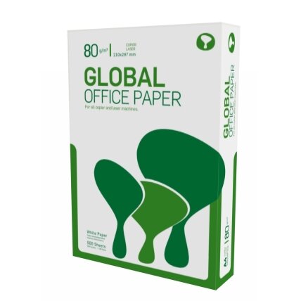 Biuro popierius Global 80 g/m2, 500 lapų Biuro popierius Global 80 g/m2, 500 lapų
